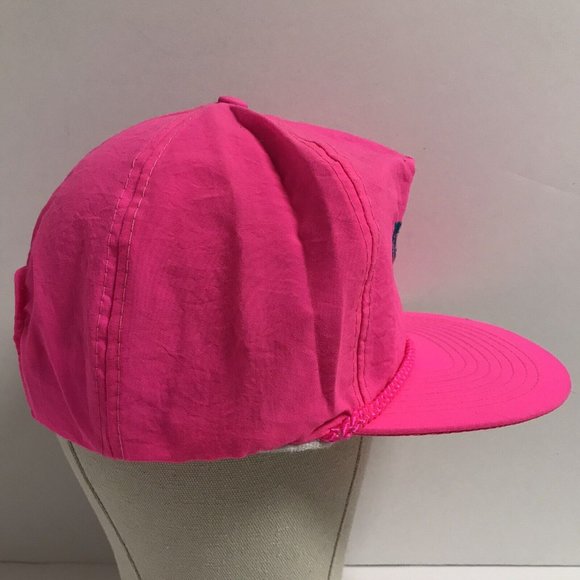 HWC Distribution Corp Vintage Neon Pink Cord Adjustable Hat - Picture 3 of 8